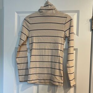 J. Crew Striped Turtleneck Long Sleeve Top